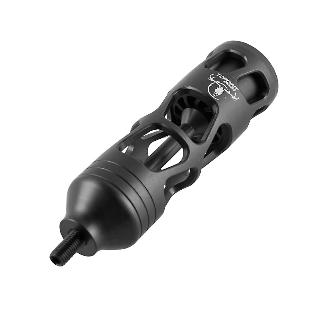 ZSHJGJR Archery Bow Stabilizer Aluminum Alloy, Shock Absorber, 5 Inch 8 Inch 11 Inch, Bow Stabilizer Vibration Damper, All-CNC Aluminum Machined for Compound Bow Accessories (Black, 5 Inch)