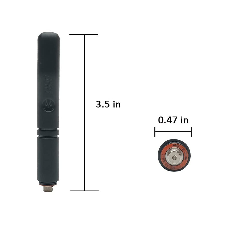 HEOPBIRD UHF 403-527MHz Stubby Antenna Compatible with Motorola XPR3300 XPR7550e XPR3500e XPR7580e XPR7350 XPR7550 Two Way Radio Walkie Talkie 4PACK