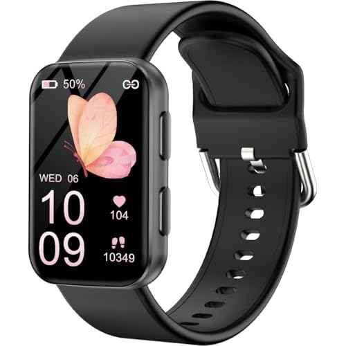 MorePro Health Fitness Tracker with Blood oxy-gen Monitor and 24/7 Heart Rate and Blood Pressure, Sleep Monitor, 120+ Sport Modes Waterproof Fitness Watch for Women Men Android iOS