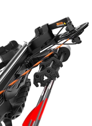 Barnett Explorer XP370 - Compact and Lightweight Crossbow. 370FPS, Adjustable Butt Stock, Illuminated Red Dot Scope, with Headhunter Bolts, Side Mount Quiver and Precision Textures, with CCD