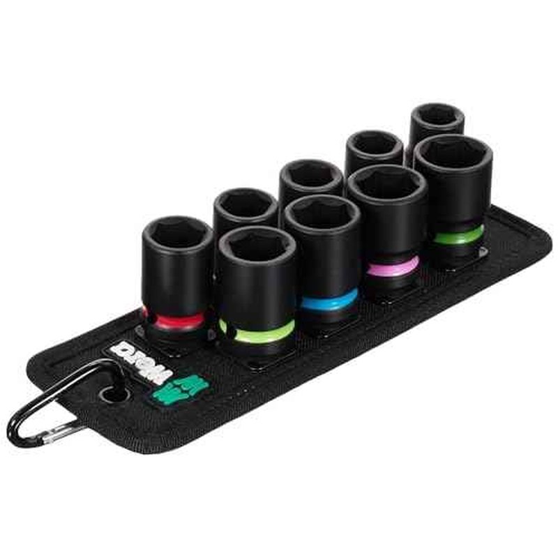 Wera 5004580001 Belt C Impaktor 1 Socket set, 1/2" drive, 9 pieces