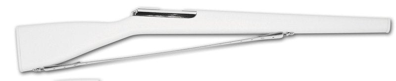 Director's Showcase Elite 4 39" Color Guard Rifle (Silver Bolt and White Leather Strap)