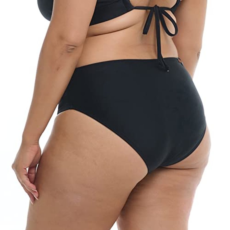 Body Glove Women's Retro Plus High Waist Bikini Bottom Swimsuit, Available in Sizes 1x, 2X, 3X