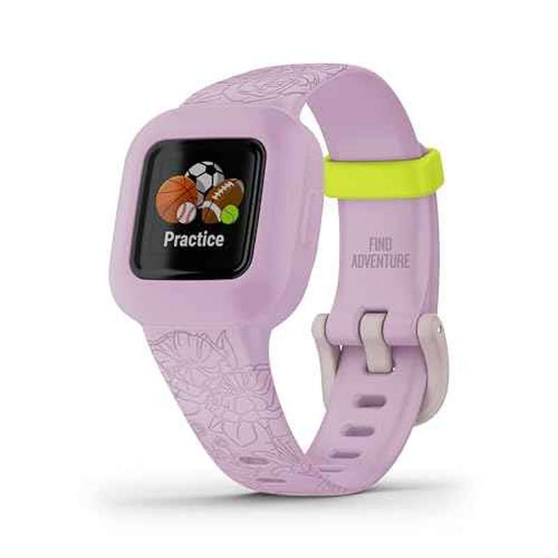 Garmin vivofit jr. 3, Fitness Tracker for Kids, Includes Interactive App Experience, Swim-Friendly, Up to 1-Year Battery Life, Lilac Floral