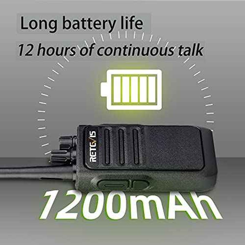 Retevis RT17 Walkie Talkies Long Range for Adults,Rechargeable 2 Way Radios with USB Charger Base, Lightweight Two Way Radio with 1200mAh Battery, Handsfree for Family Skiing Hunting Gifts(4 Pack)