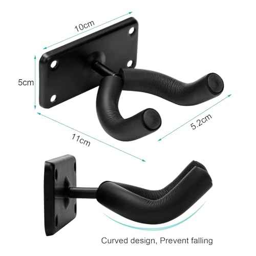 Coolrunner Skateboard Wall Hanger, 4 Pack Skateboard Wall Mount for Skateboard Storage and Display Holder, Skateboard Hooks Fit for Skateboard, Guitar, Longboard, Snowboards, Complete with Screw