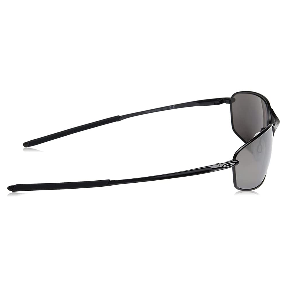 Oakley Sunglasses for Men - OO4141 Whisker Oval Polarized Sunglasses PRIZM Lenses- Satin Black/PRIZM Black Polarized - Size 60