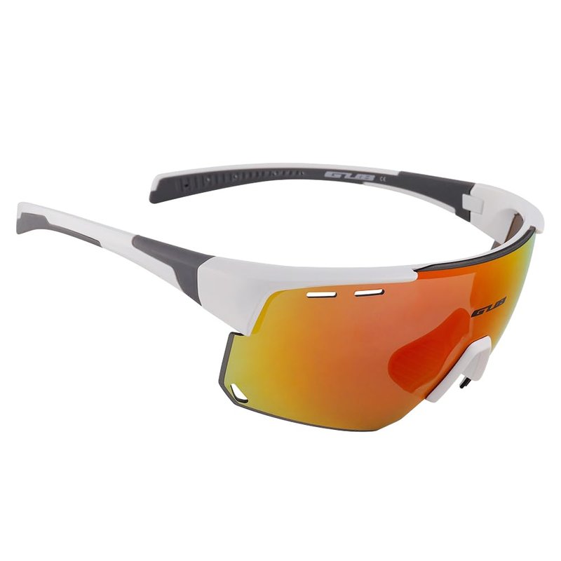 GUB 6500 Bicycle Glasses Lens Goggles UV400 Riding Glasses Bicycle Polarized Glasses Men and Women's Outdoor Sports Sunglasses (Black-White)