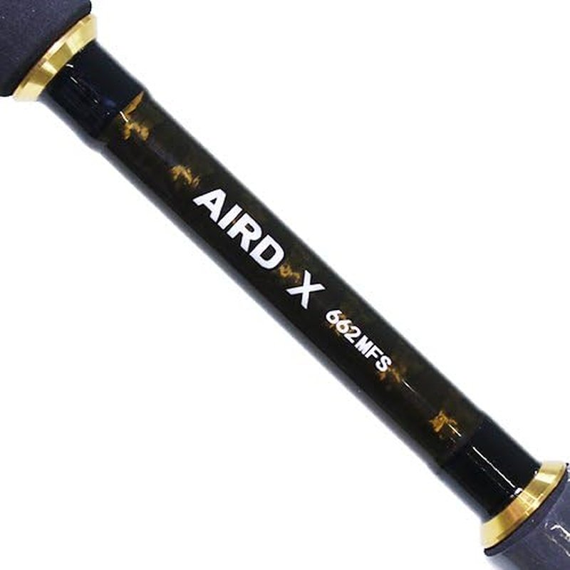 Daiwa Aird-X 6'6" Medium-Fast Spinning Rod - Lightweight Graphite | Black 2-Piece Design