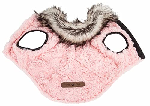 Pet Life ® Luxe 'Pinkachew' Charming Designer Mink Fur Dog Coat - Pet Dog Jacket with Easy Hook-and-Loop Belly enclosures - Winter Dog Coat for Small Medium and Large Dog Clothes