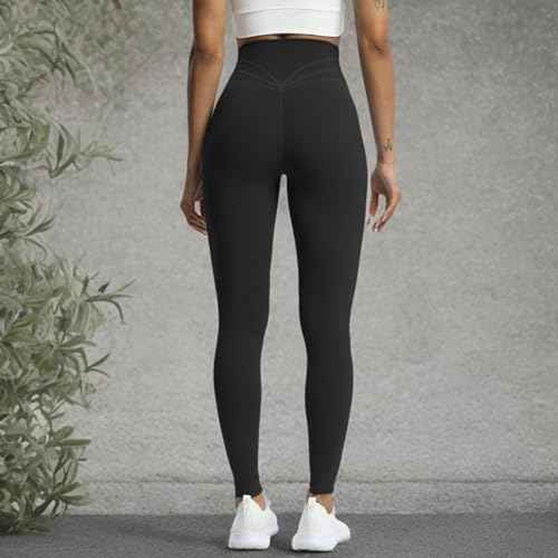 Aoxjox High Waisted Workout Leggings for Women Trinity Yoga Pants 26.5" (Black 3 Pieces Pack, Medium)