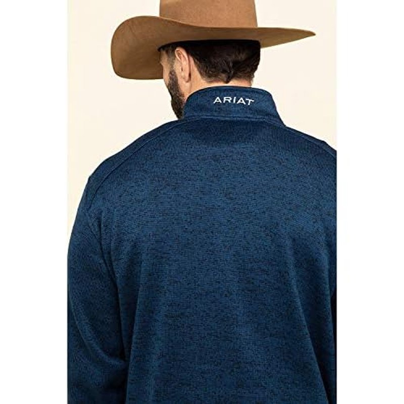 Ariat Men's Caldwell Logo 1/4 Zip Sweater