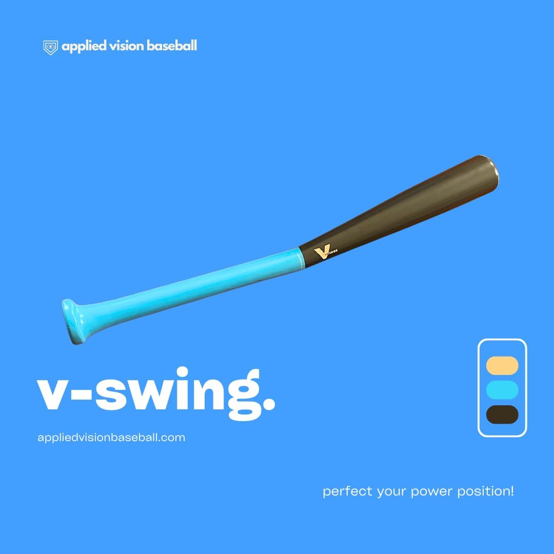 Baseball & Softball Swing Trainer - Applied Vision Sports V-Swing Batting Aid for Improved Performance