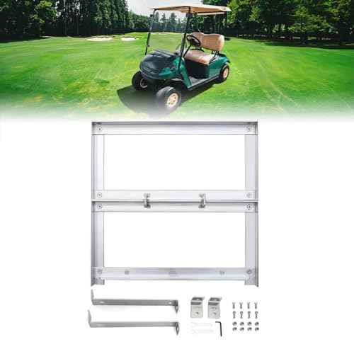 KEMIMOTO Golf Cart Aluminum Battery Tray Compatible with EZGO TXT/Medalist 1994+, Heavy Duty Battery Tray Holder with 304 Stainless Steel Hardware for 36V/48V Golf Carts