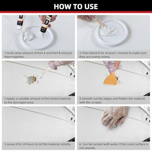 REPDOCT Fiberglass Boat Repair Kit - White Marine Gel Coat for Watercraft