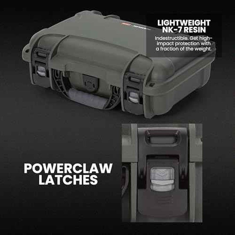 NANUK 909 Hard Case with Custom Foam Insert for Glock Single Sporting Gear, Short Multipurpose Case - IP67 Waterproof Sporting Gear Storage, Made in North America ? (12.6¡± x 9¡± x 4.4¡±)