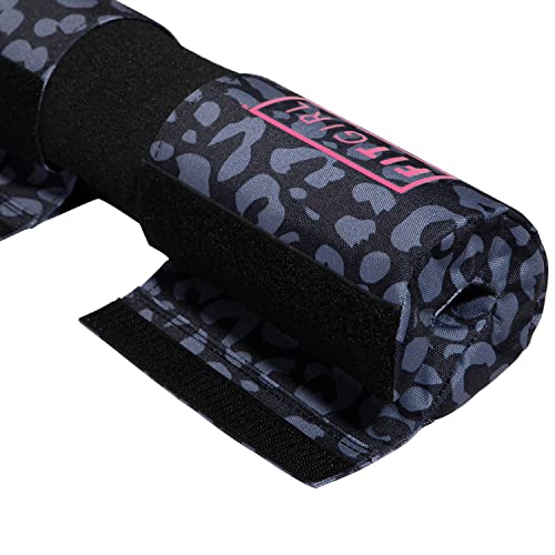 FITGIRL Hip Thrust and Leg Day Barbell Pad - Thick Cushion Stays in Place for Squats, Lunges and Glute Bridges - Works With Olympic Bars and Smith Machines (Animal)