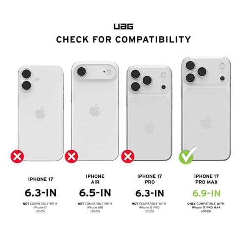 URBAN ARMOR GEAR UAG Designed for iPhone 17 Pro Max Case Monarch Pro - Compatible with MagSafe Military Grade Protective Cover, Crimson