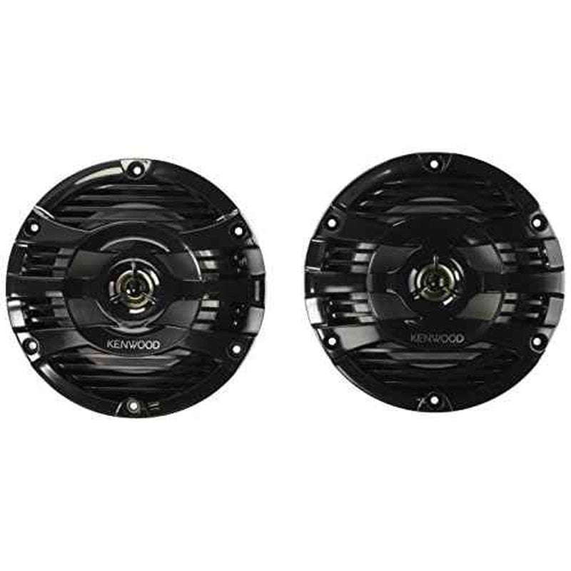 Kenwood KFC-1653MRB 6.5" Black Marine 2 Way Speakers 150 Watts