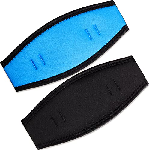 Weewooday 2 Pieces Mask Strap Cover Diving Cover Soft Non Slip Swimming Mask Slap Cover for Dive and Snorkel Masks Water Sports