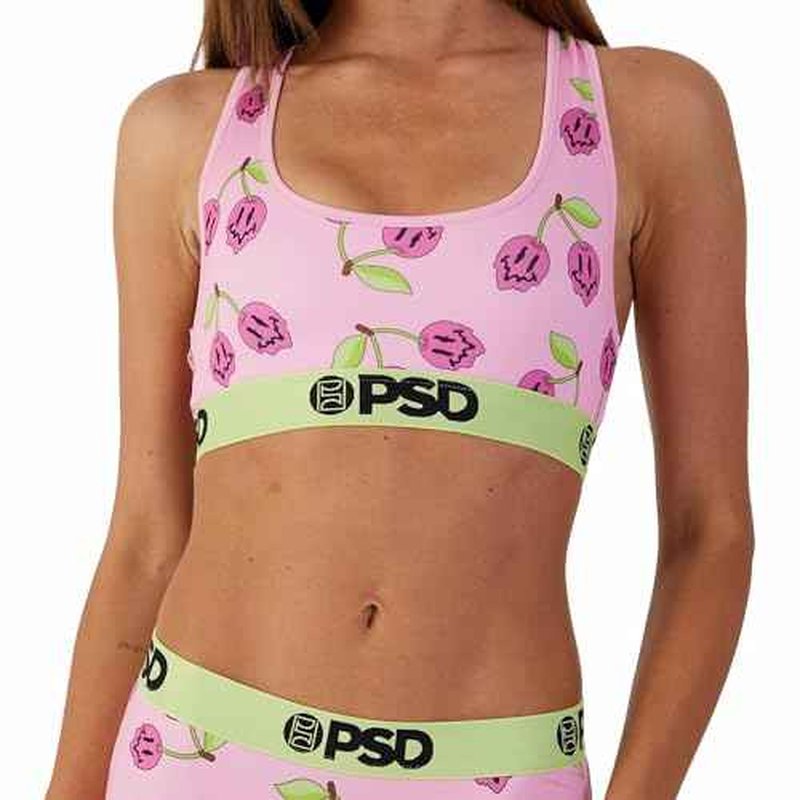 PSD Underwear Womens Sports Bra - Animal Print, Medium Support Sports Bras for Women, Womens Racerback Sports Bras