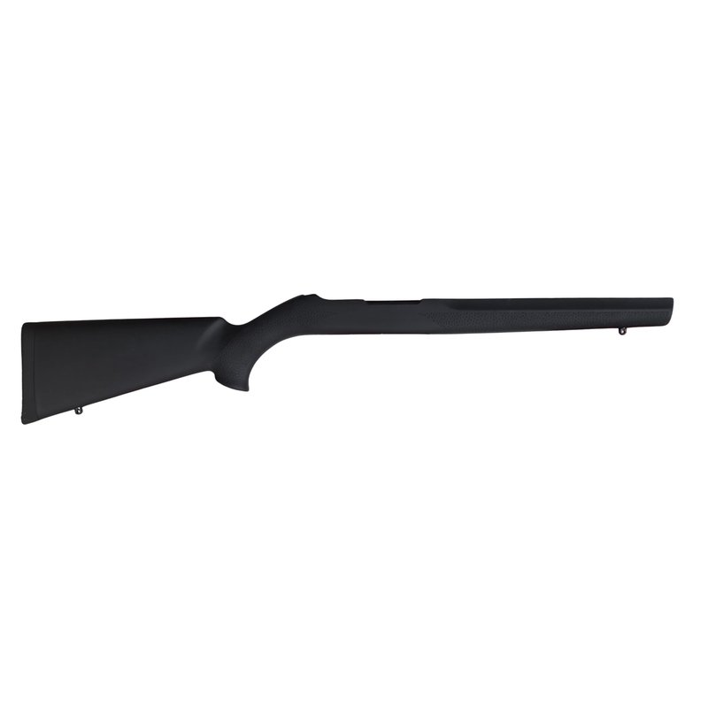 Hogue OverMolded Rubber Stock for Ruger 10/22 Standard Barrel, Black - 22000