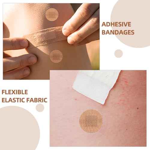 100PCS Small Round Bandages for Face, 4 Sizes Spot Bandages, Circle Bandaids for Wound Care and Hide Skin Spots Ideal for Small Incisions