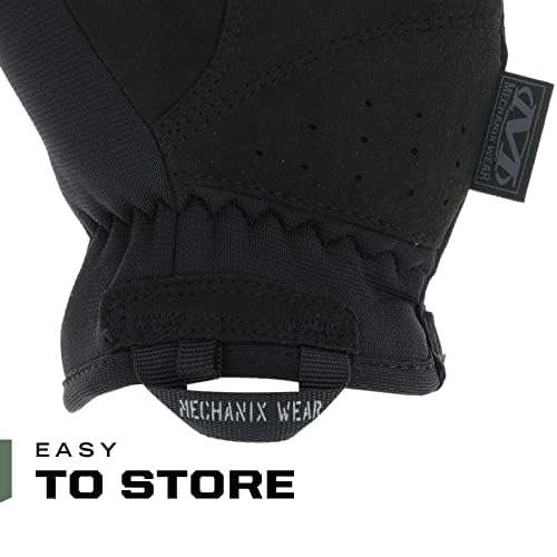 Mechanix Wear: The Original Covert Tactical Work Gloves with Secure Fit, Flexible Grip for Multi-Purpose Use, Durable Touchscreen Safety Gloves for Men (Black, Small)