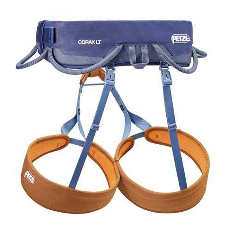 PETZL, Harness Corax Lt Indigo Blue Xl, Comfortable harness for gym and outdoor climbing