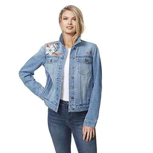 Jessica Simpson womens Reagan Trucker Jean Jacket
