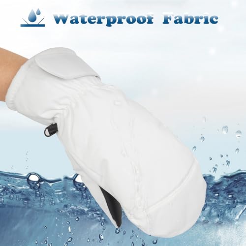 Ski-Gloves for Men Women, Winter Warm Mittens Water-Repellent Windproof for Cold Weather, Snowboarding, Driving