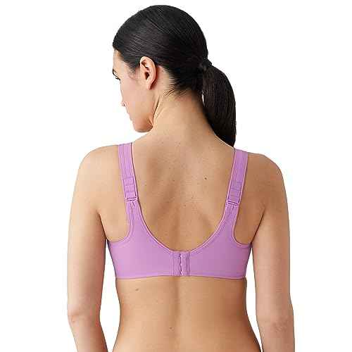 Wacoal Women's Simone Sport Unlined Full Coverage Underwire Sports Bra, 855170, Phalaenopsis, 42D