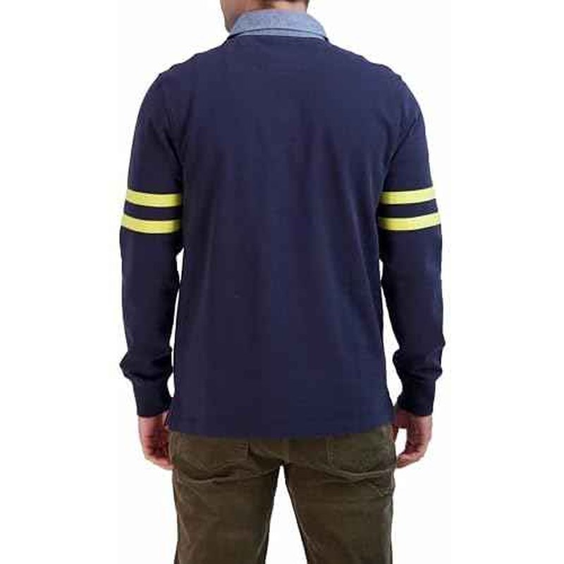 Brooks Brothers Men's Long Sleeve Emblem Rugby Shirt