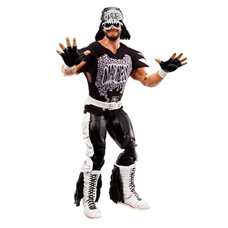 WWE Ultimate Edition Premium Articulated Action Figure Exclusive Collection + Sticker (Macho Man Randy Savage (NWO))