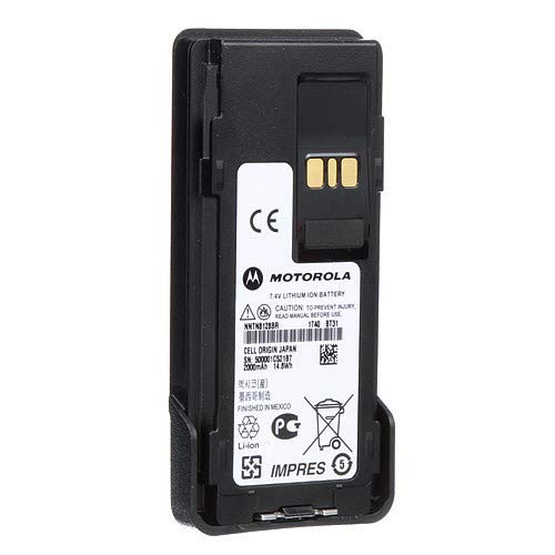 Motorola NNTN8128BR Slim 1900 Mah Li-Ion IP67 Submersible Battery for APX Portable Radios (Black)