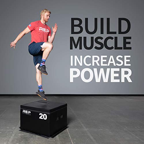 Rep Foam Soft Plyo Box for Plyometric Exercises and Conditioning - 20 inch Height