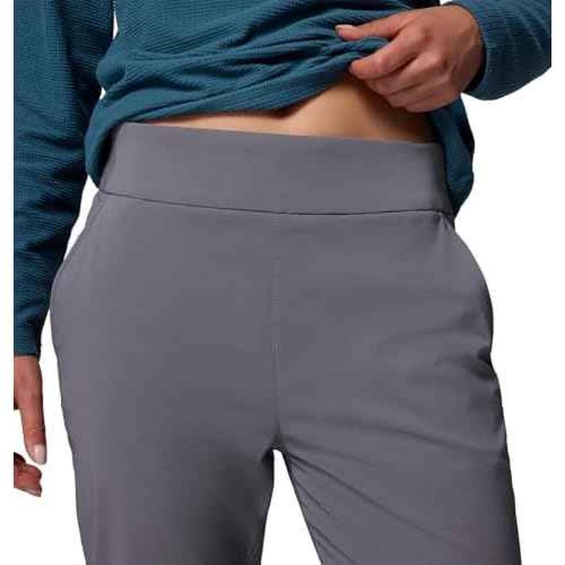 Columbia Womens All Seasons Slim Pull-On Pant, City Grey, X-Small x L