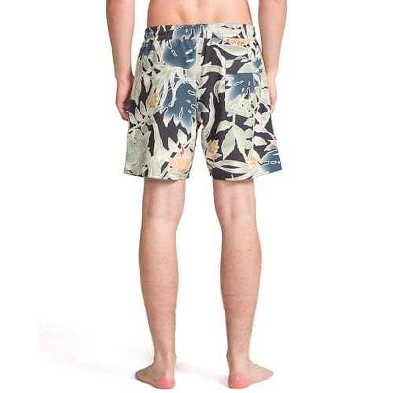 Volcom Mens 17" Elastic Waist Surf Swim Trunks ? Quick-Dry Boardshorts with Drawstring and Back Pocket