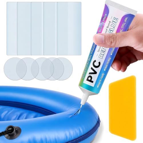 Halldeli Waterproof Inflatable Repair Kit for Air Mattress, Kayak & Pool Float