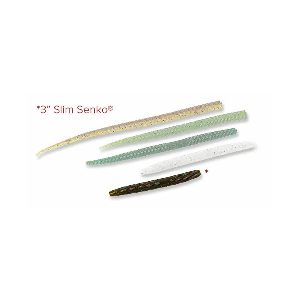 Yamamoto 3" SLIM SENKO GREEN PUMPKIN MAGIC (10 PACK)
