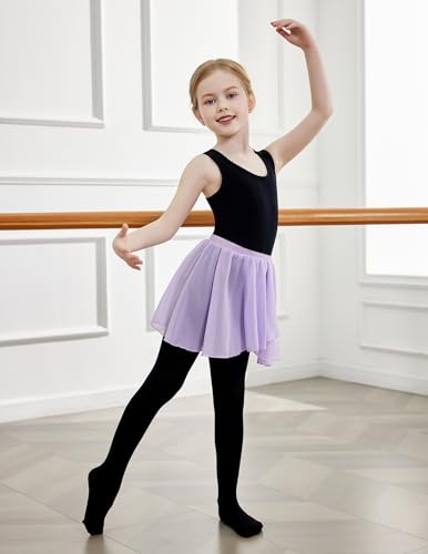 Zaclotre Leotards for Girls Ballet Dance Gymnastics Outfit Kids Athletic Crisscross Back Dancewear Unitards Black