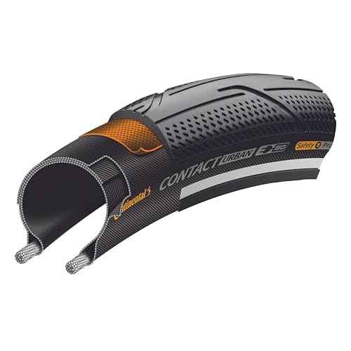Continental Unisex_Adult Contact Urban Bicycle Tyres, Black, 28" | 700 x 42C (40C) | 28 x 1.60