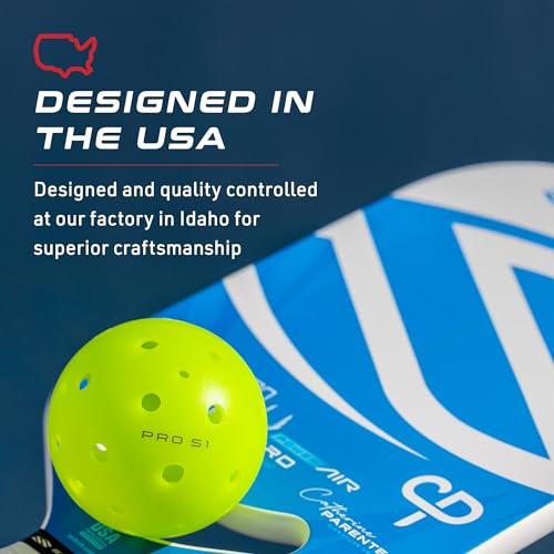 Selkirk Pro S1 Ball | Crack-Resistant | 38 Hole Outdoor Pickleball Balls | USAPA Approved Pickle Ball for Tournament Play | Advanced Aerodynamics | 100 Pack Pickleballs |