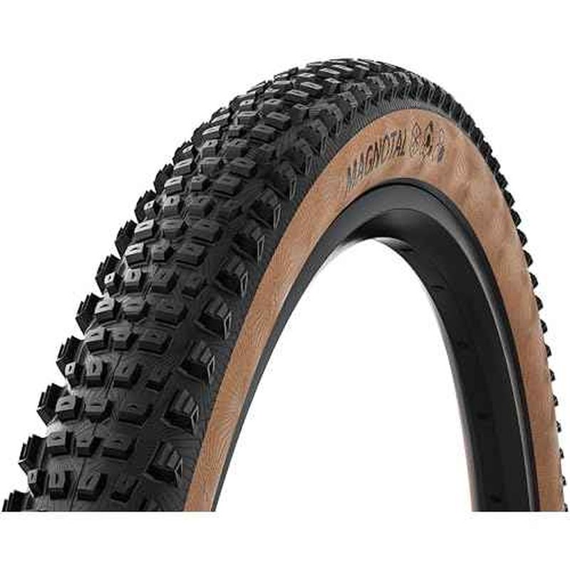 Continental Magnotal 29x2.40 Tubeless Ready Mountain Bike Tire | 1 Pack, Fast & Grippy On Mixed & Loose Terrain, E25 Electric Bike Rated, Folding ? Soft Compound, Trail Casing, Black/Transparent
