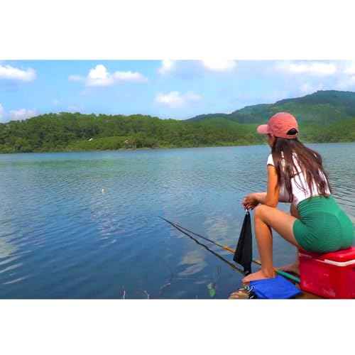 Fishing Towel with Clip, Microfiber Towels Accessories for Fishing Rag, Sports Fitness, Camping, Workout, Soft and Quick-Drying, Bigger Size -16x16 inches, 3 Pack Black