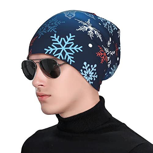 Merry Christmas Beanie Chemo Hat Cancer Headwear Knitted Hats Baggy Slouchy Scarf Cap for Adults Women Men