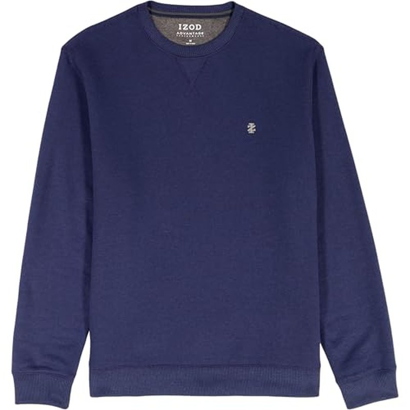 IZOD Men's Big and Tall Advantage Performance Crewneck Fleece Pullover Sweatshirt