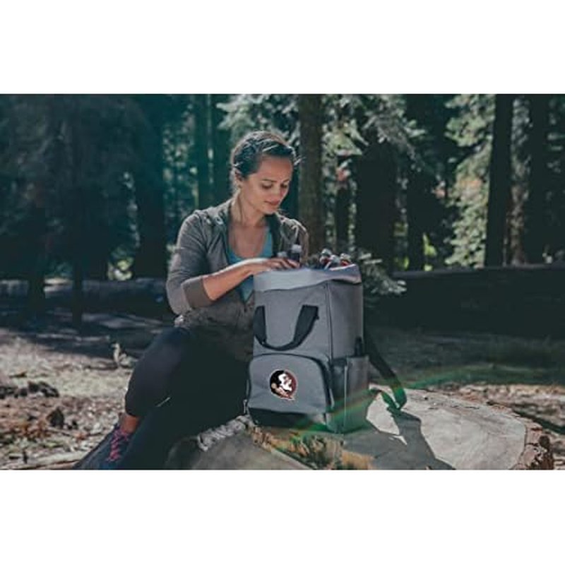 PICNIC TIME NCAA Unisex-Adult NCAA OTG Roll-Top Cooler Backpack, Hiking Backpack Cooler, Soft Cooler Bag