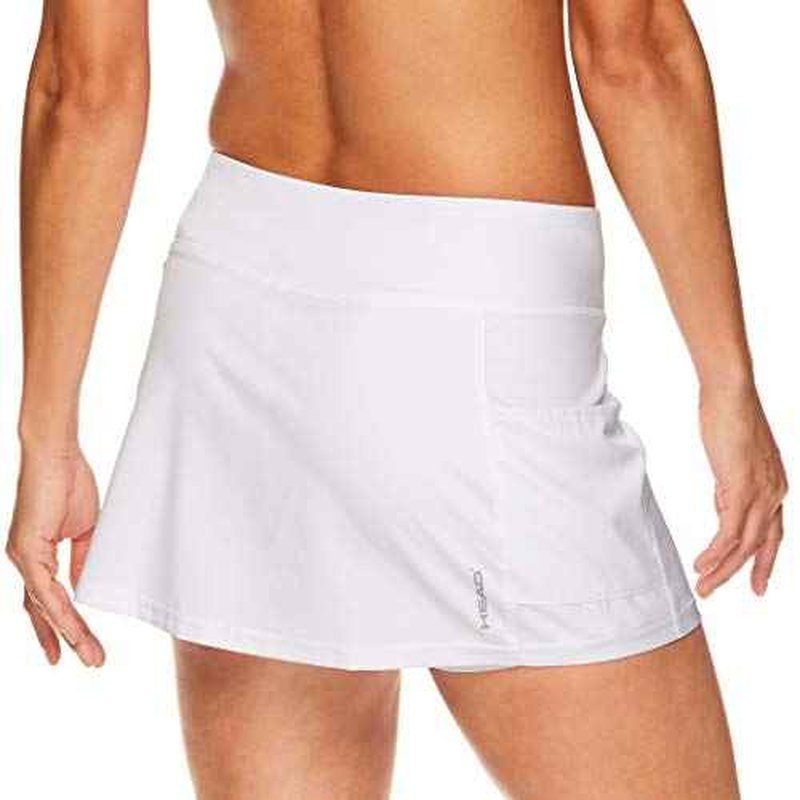 HEAD Women's Athletic Tennis Skirt with Ball Pocket - Workout Golf Exercise & Running Skort