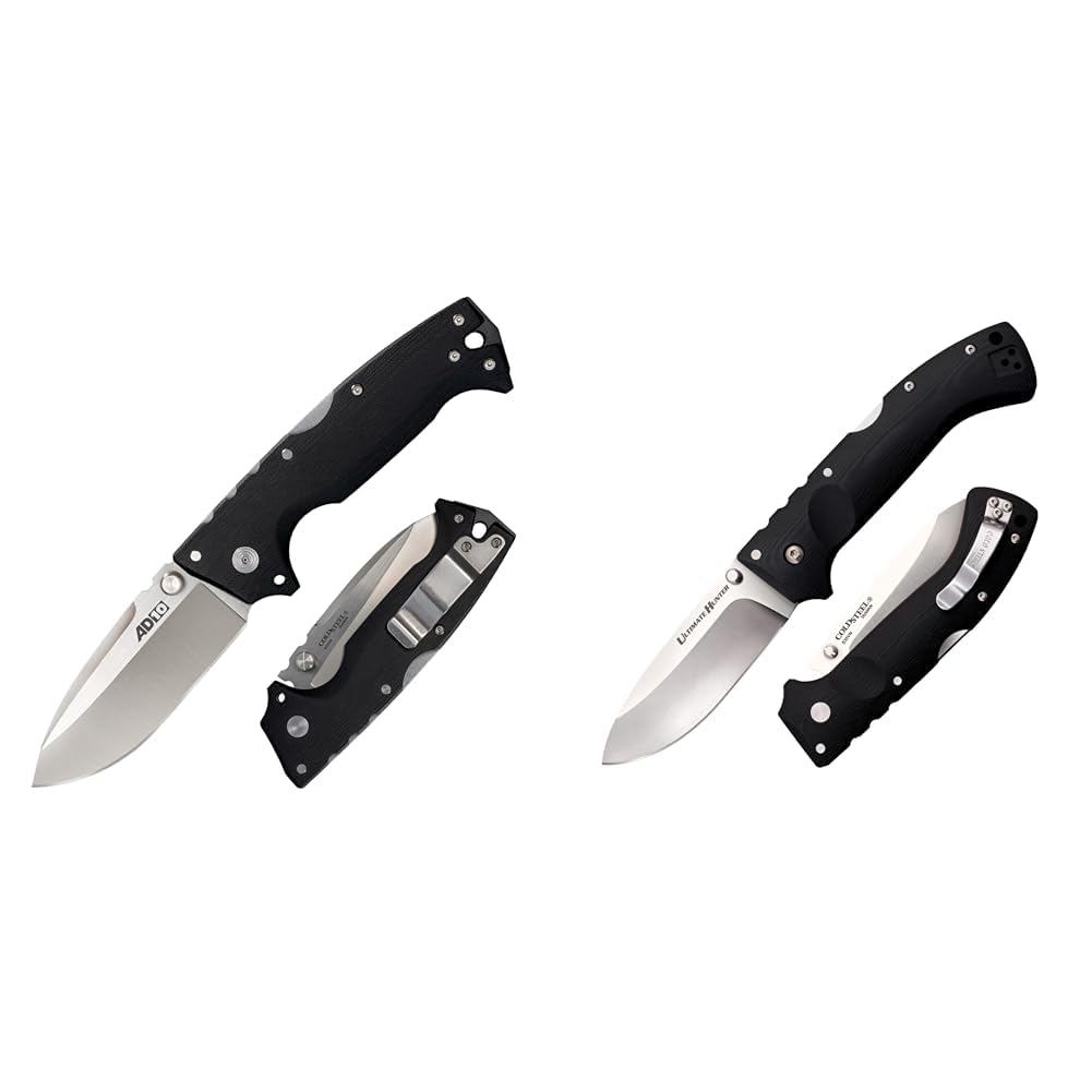 Cold Steel AD-10 and Ultimate Hunter 3.5" S35VN Steel Folding Knives with G-10 Handles and Tri-Ad Lock